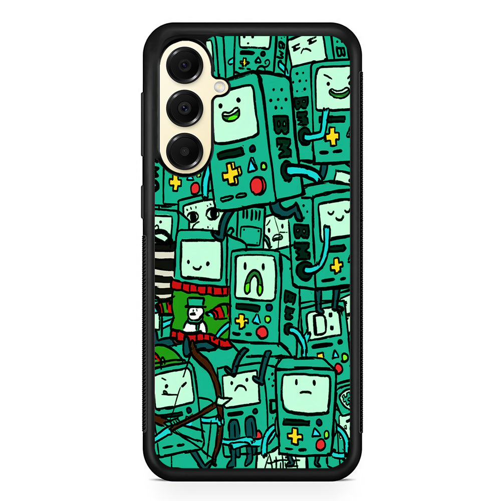 Adventure Time BMO Pattern Samsung Galaxy A16 Case | Slim Rubber Samsung Galaxy A16 Case