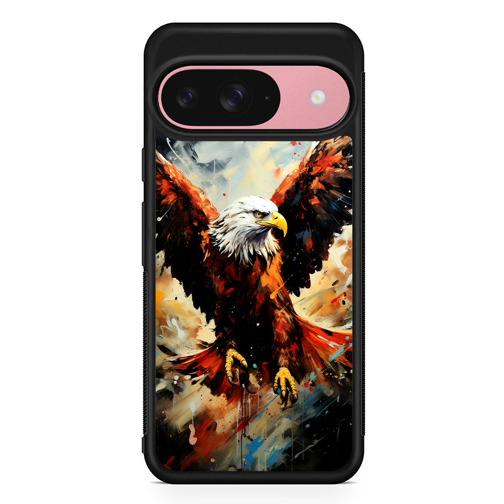 Eagle Flying In The Sky Google Pixel 9 Case | Google Pixel 9 Protective Rubber Case
