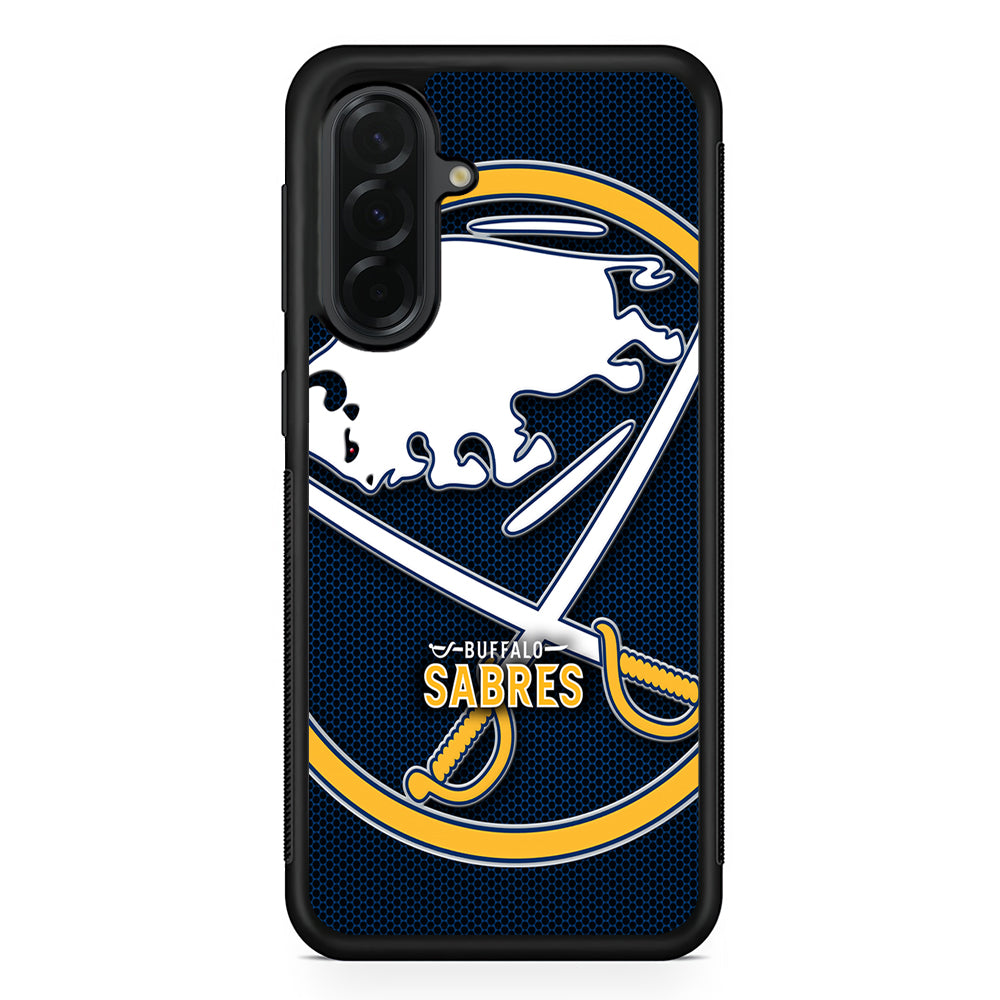 NHL Buffalo Sabres Logo Samsung Galaxy A36 Case | Protective Rubber Cover