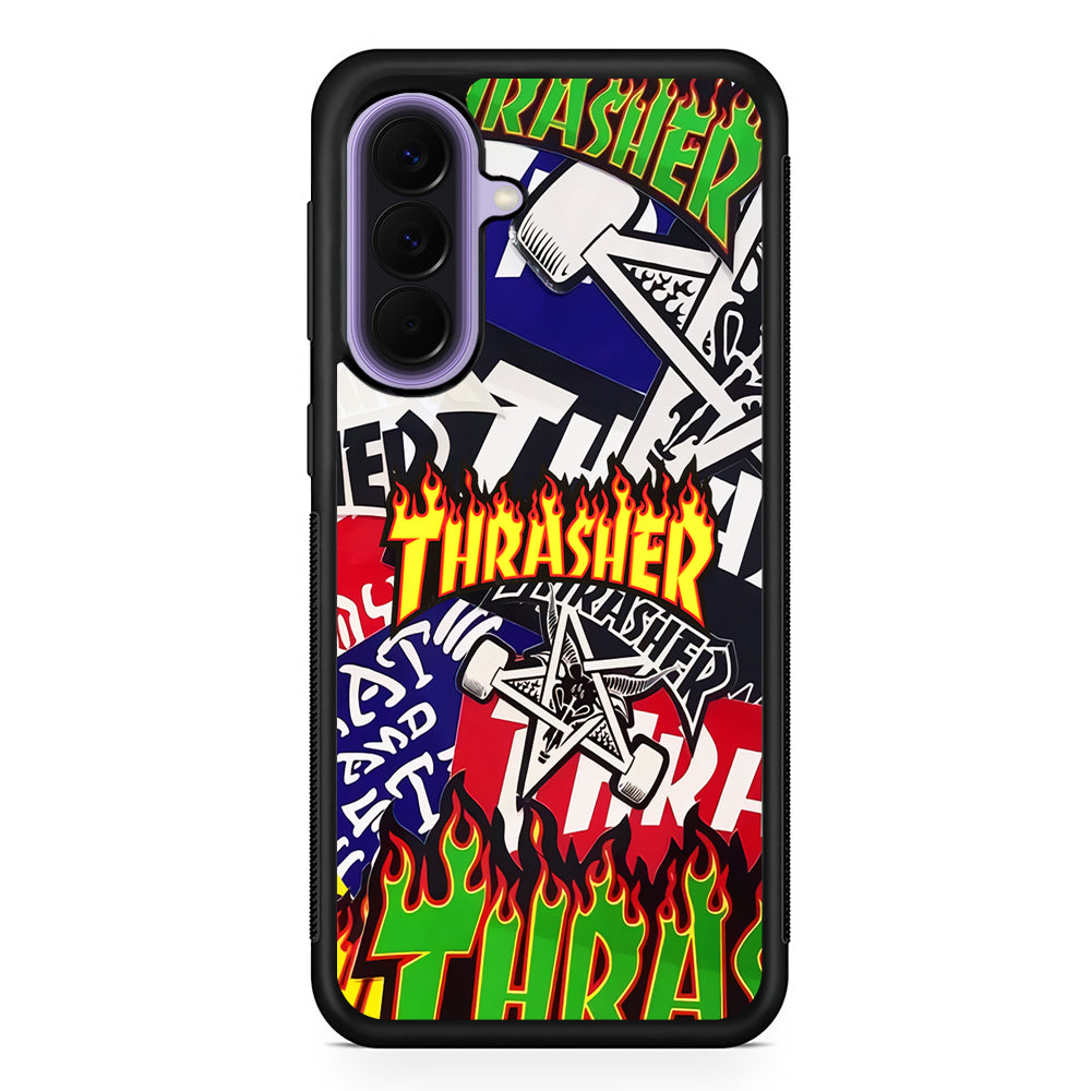 Thrasher Sticker Flat Samsung Galaxy A57 Case | Samsung Galaxy A57 Protective Cover