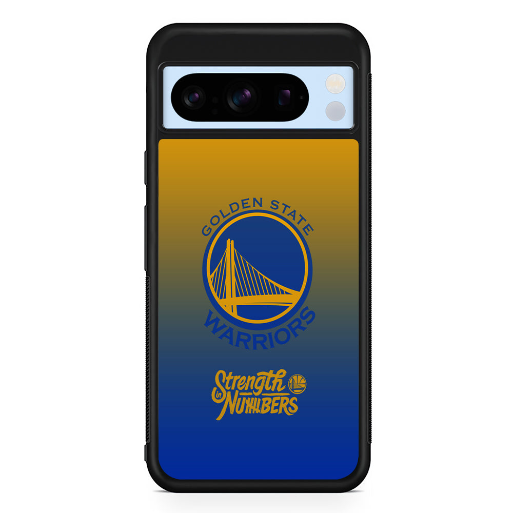 NBA Golden State Warriors Gradient Google Pixel 8 Pro Case | Slim Rubber Case for Google Pixel 8 Pro