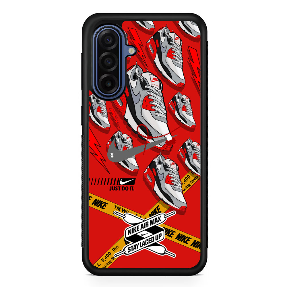 Nike Laced Up The Shoes Samsung Galaxy A17 Case | Samsung Galaxy A17 Protective Rubber Case