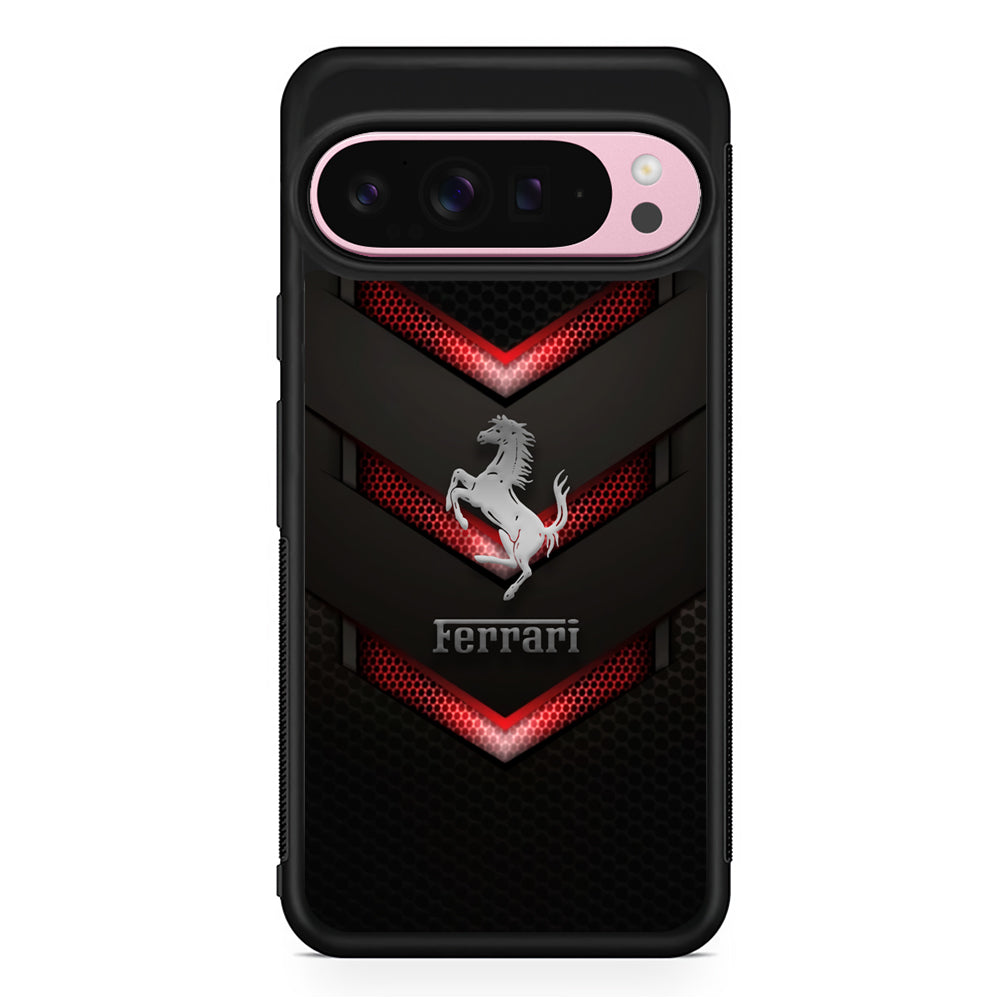Ferrari Red Steam Google Pixel 9 Pro XL Case | Protective Cover
