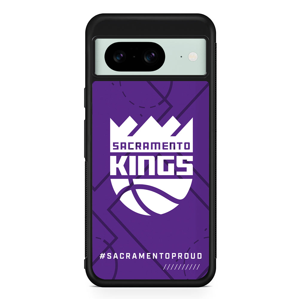NBA Sacramento Kings Proud Google Pixel 8 Case | Durable Protective Cover for Google Pixel 8