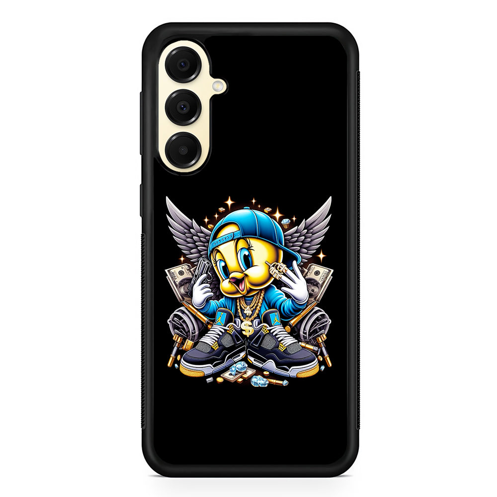 Tweety Bird Rich Samsung Galaxy A16 Case | Slim Rubber Samsung Galaxy A16 Case