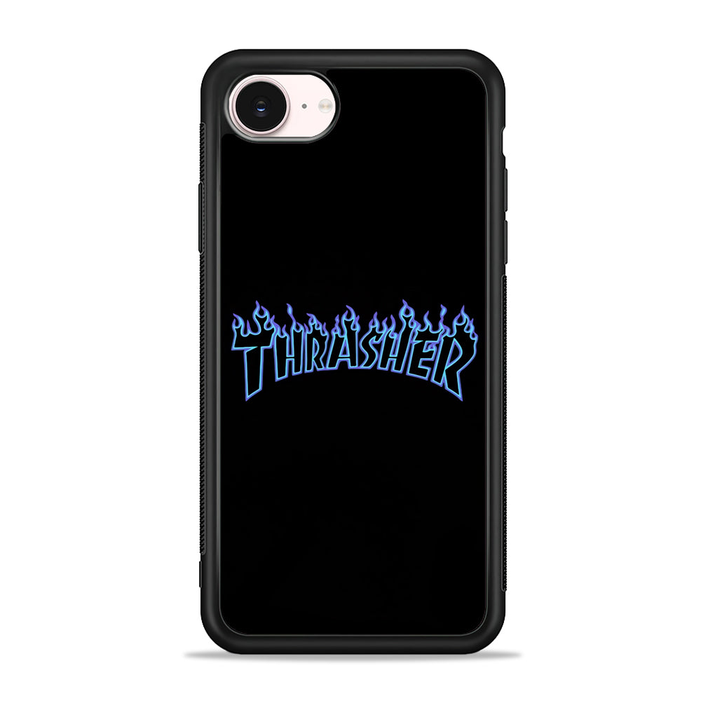 Thrasher Blue Flame iPhone 17e Case - Silicone Case