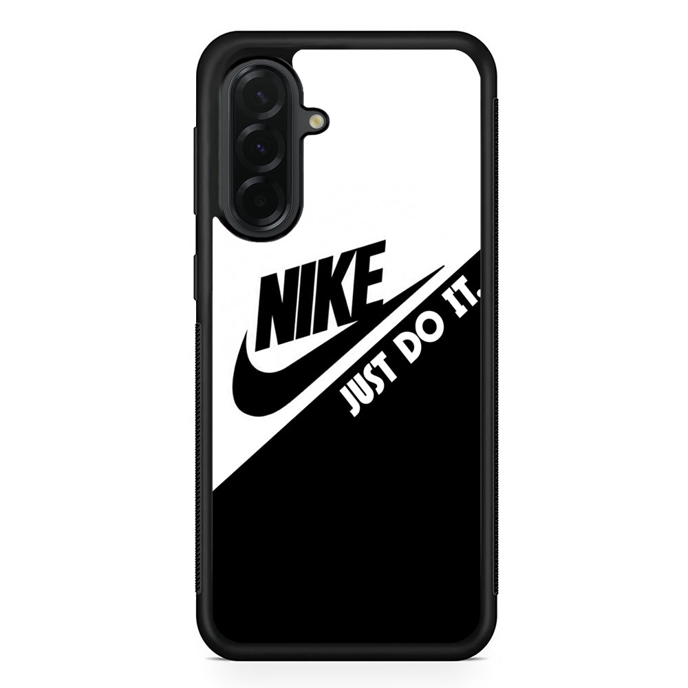 Nike White Black Combination Samsung Galaxy A36 Case | Durable Samsung Galaxy A36 Cover