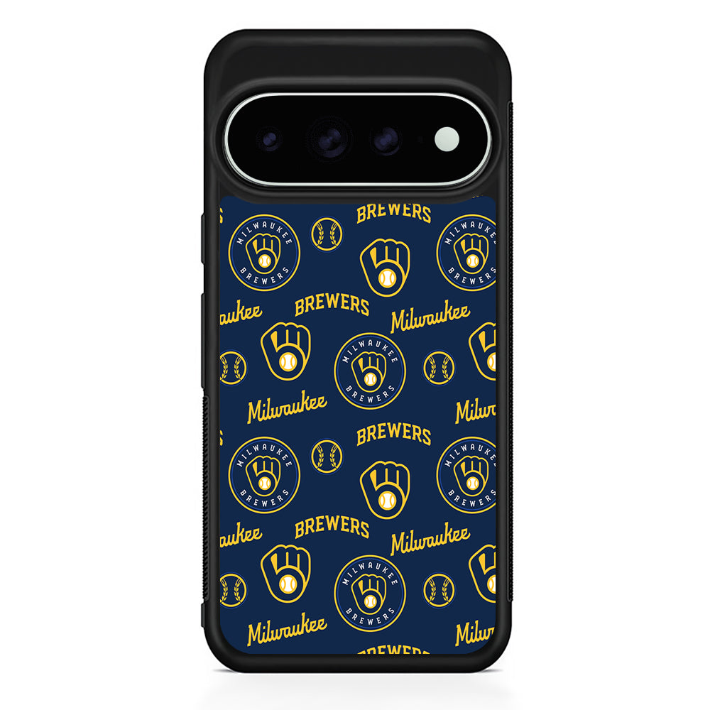 MLB Milwaukee Brewers Pattern Google Pixel 11 Pro XL Case - Custom Design Protective Case