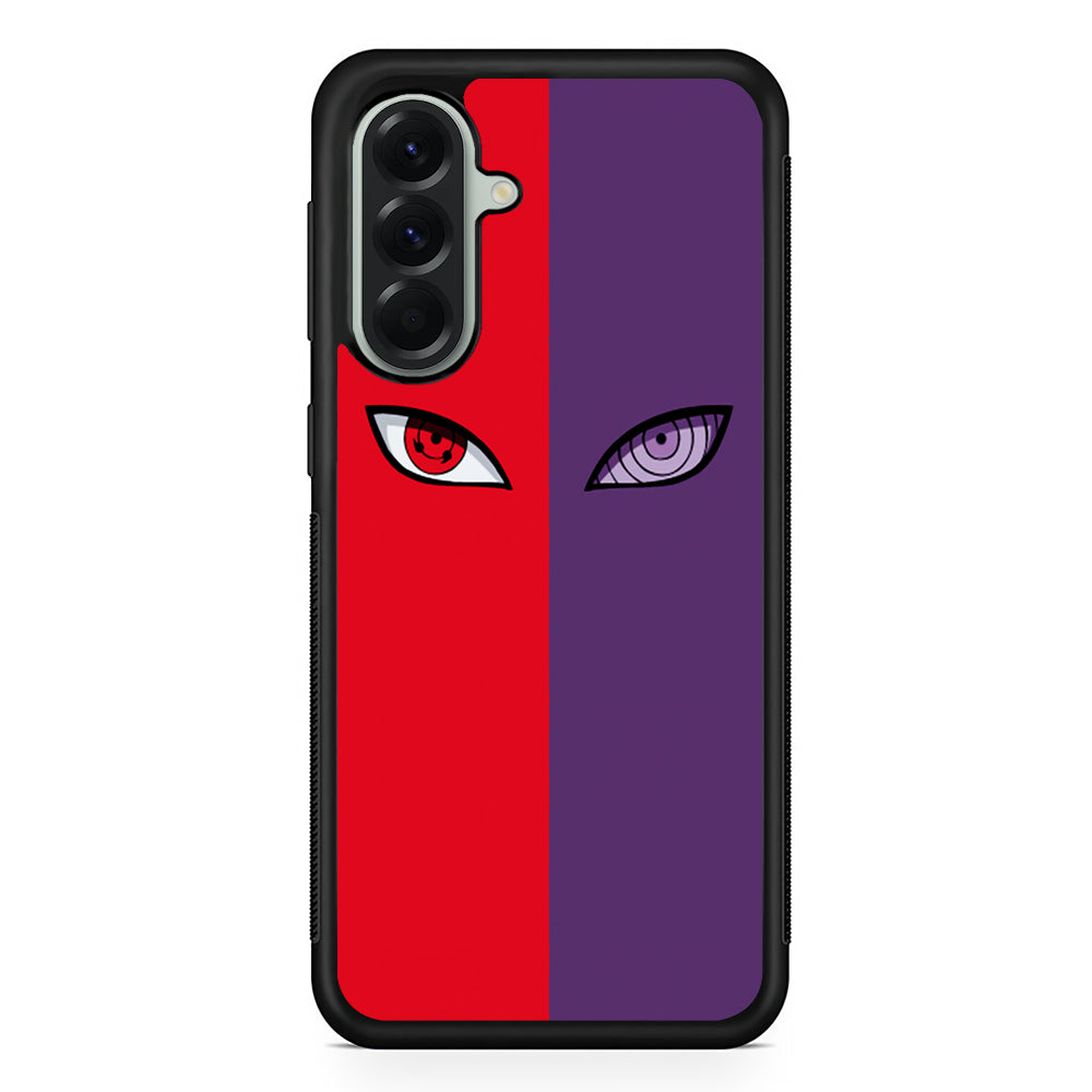 Naruto Sharingan and Rinnegan Samsung Galaxy A56 Case | Samsung Galaxy A56 Protective Rubber Case