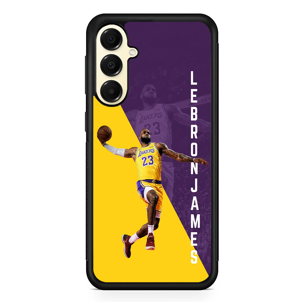 Lebron James Lakers 23 Samsung Galaxy A16 Case | Slim Rubber Samsung Galaxy A16 Case