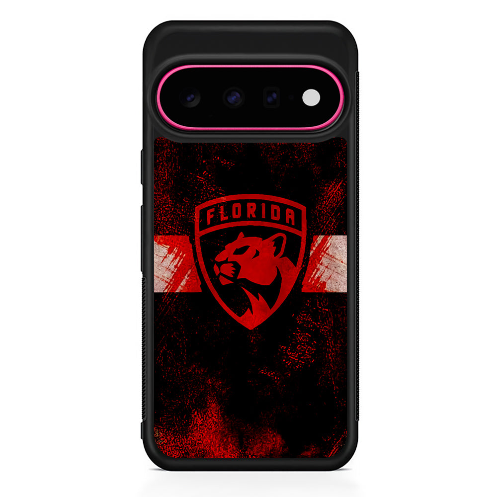 NHL Florida Panthers Abstract Google Pixel 11 Case | Slim Shockproof Cover