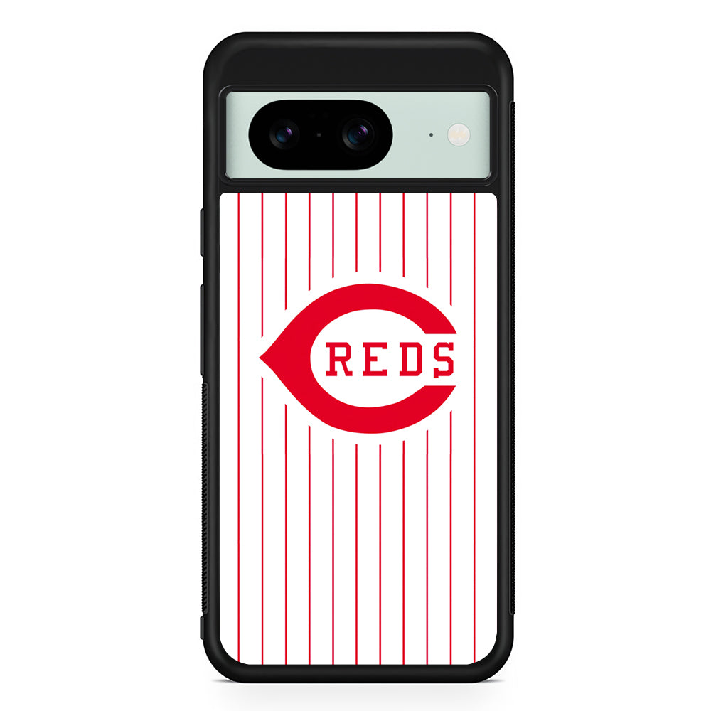 MLB Cincinnati Reds Team Google Pixel 8 Case | Durable Protective Cover for Google Pixel 8