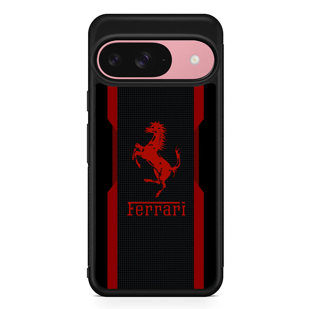 Ferrari Red World Google Pixel 9 Case | Google Pixel 9 Protective Rubber Case