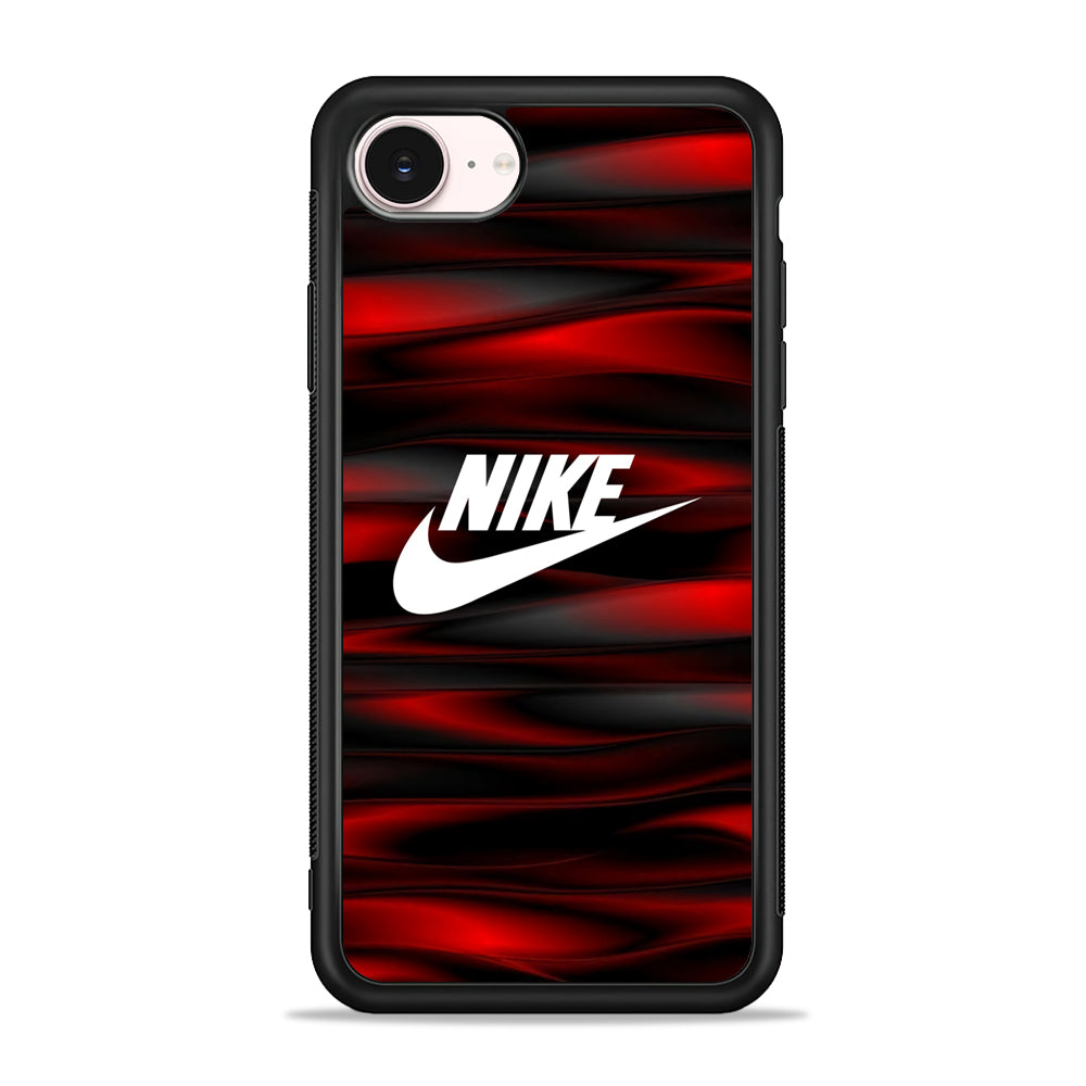 Nike Liquid Vabes Wave Red iPhone 17e Case - Silicone Case