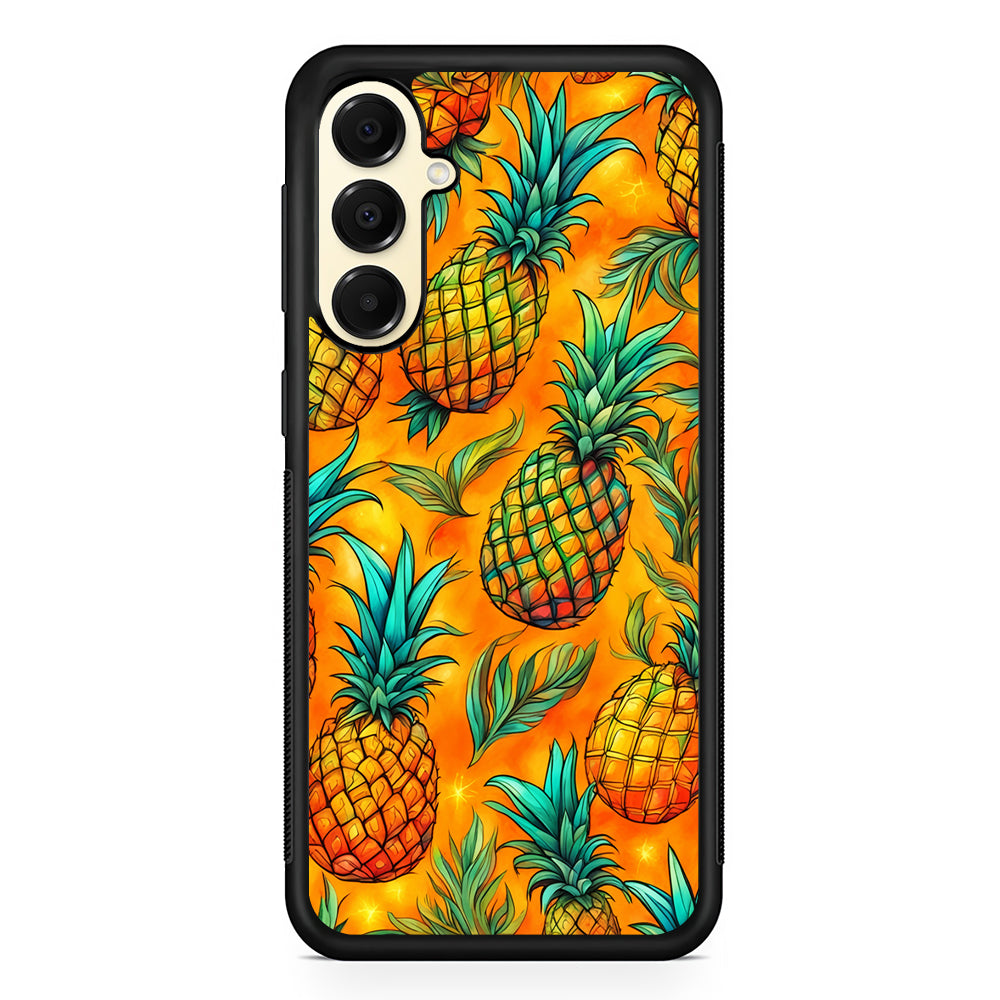 Pineapple Tropical Fruits Samsung Galaxy A16 Case | Slim Rubber Samsung Galaxy A16 Case