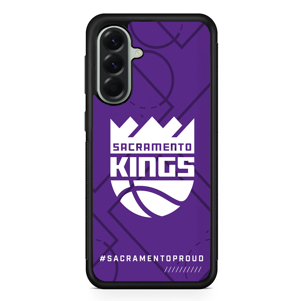NBA Sacramento Kings Proud Samsung Galaxy A56 Case | Samsung Galaxy A56 Protective Rubber Case