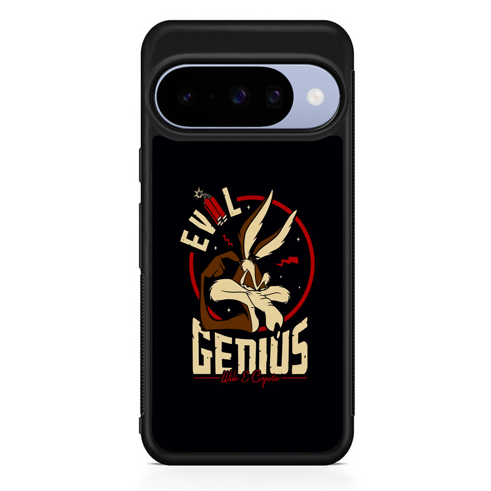 Wile E Coyote Evil Genius Google Pixel 10 Case | Google Pixel 10 Rubber Protective Case