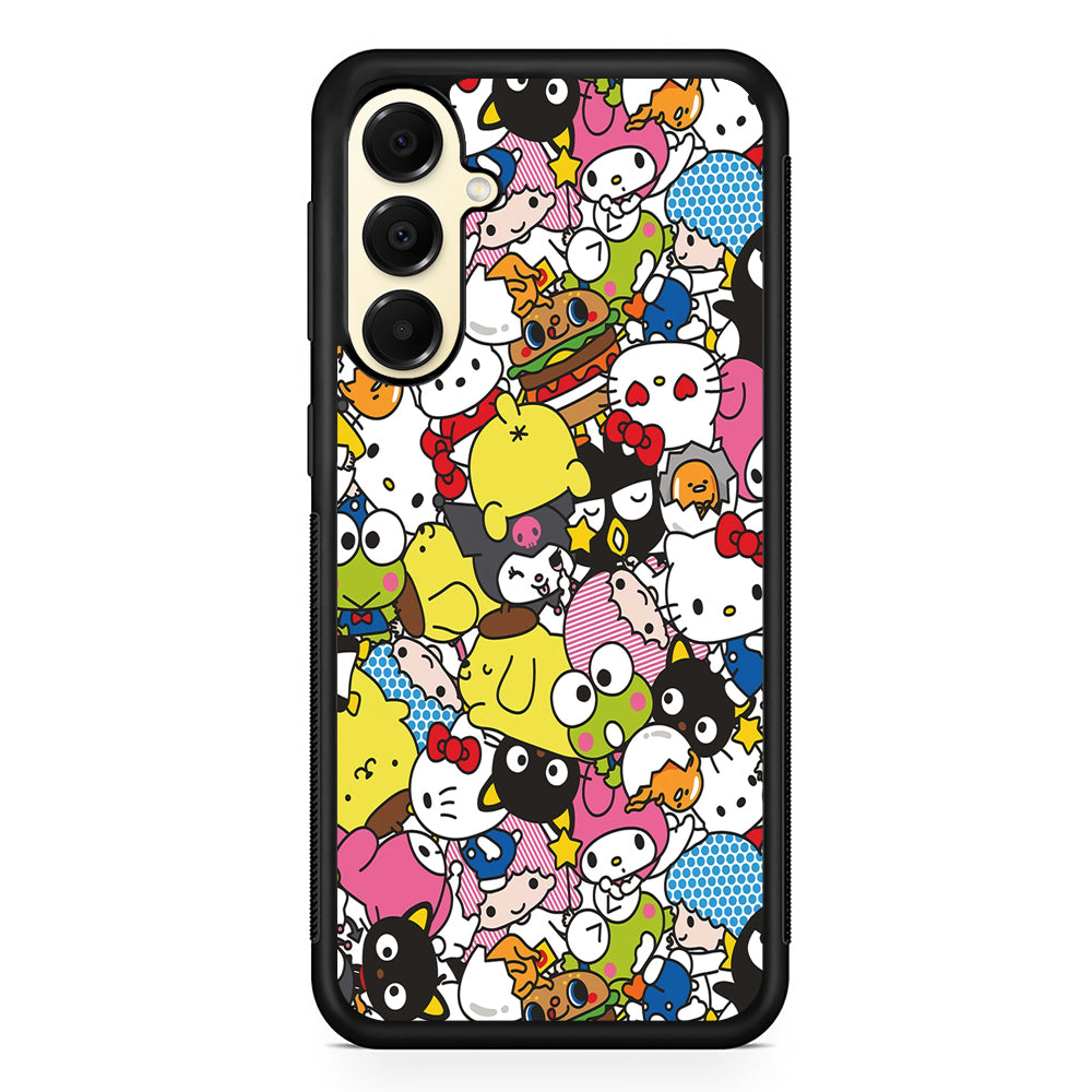 Hello Kitty and Friends Doodle Samsung Galaxy A16 Case | Slim Rubber Samsung Galaxy A16 Case