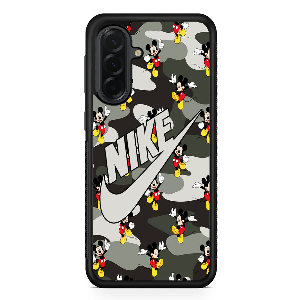 Nike Mickey Camo Samsung Galaxy A36 Case | Durable Samsung Galaxy A36 Cover