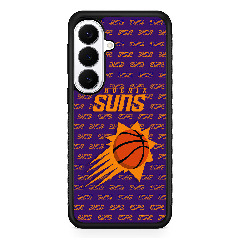 NBA Phoenix Suns Pattern Samsung Galaxy S26 Plus Case | Slim Protective Cover for Samsung Galaxy S26 Plus