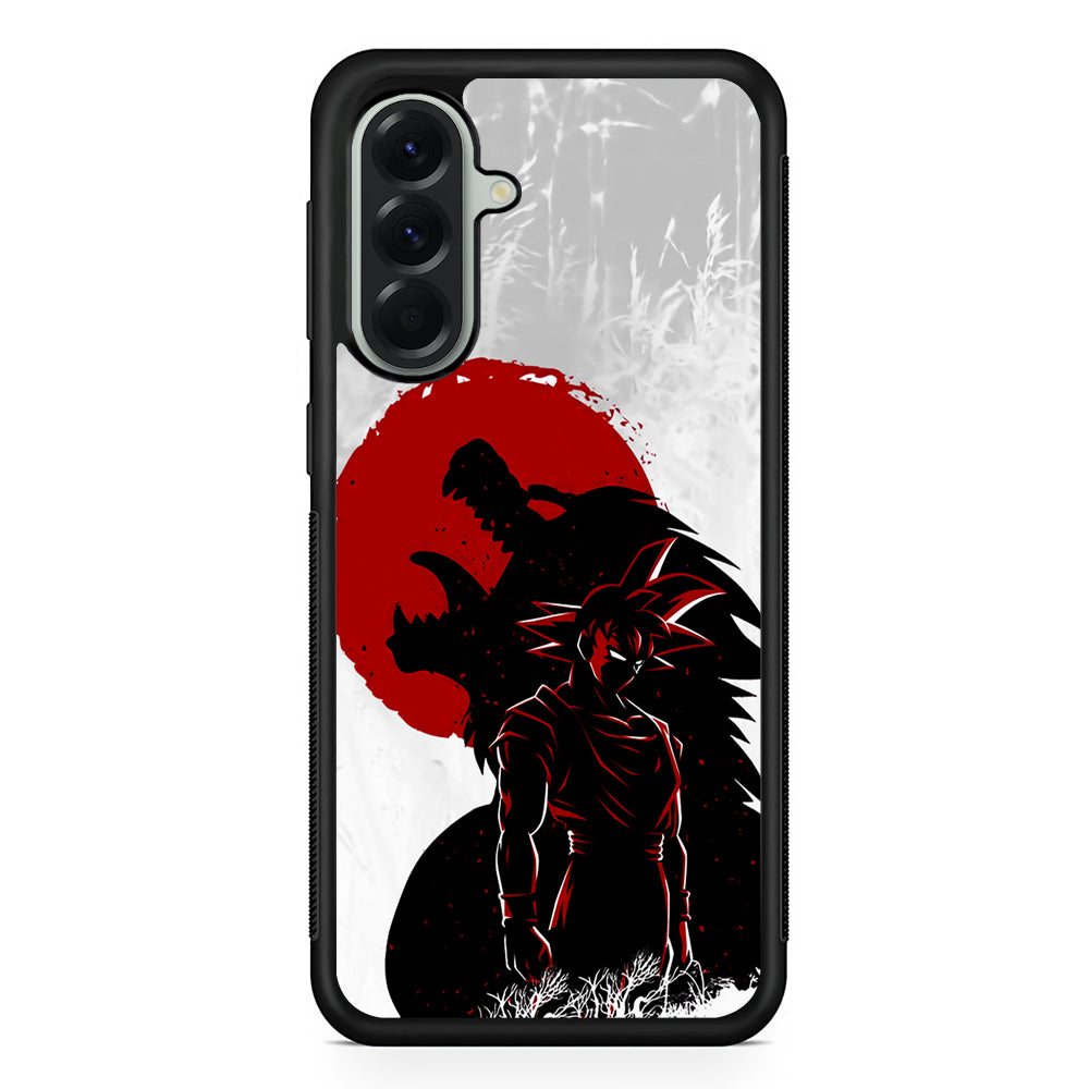 Dragon Ball Goku Red Moon Samsung Galaxy A56 Case | Samsung Galaxy A56 Protective Rubber Case