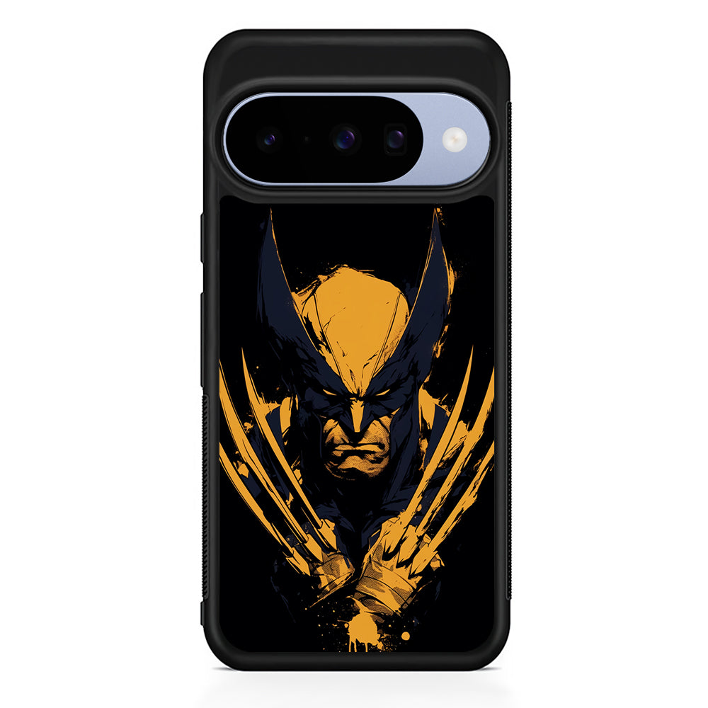 Wolverine Black and Yellow Google Pixel 10 Case | Google Pixel 10 Rubber Protective Case