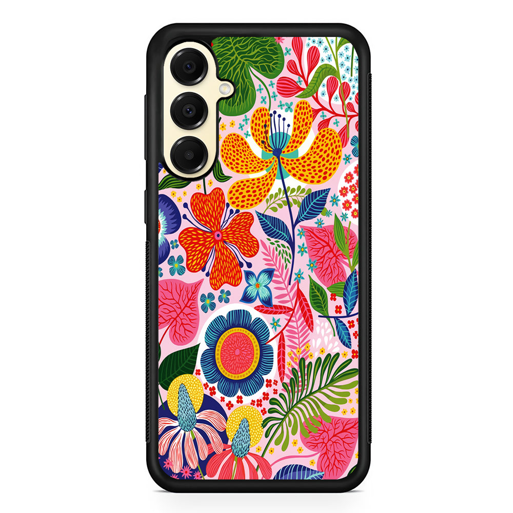 Exotic Floral Aesthetic Samsung Galaxy A16 Case | Slim Rubber Samsung Galaxy A16 Case