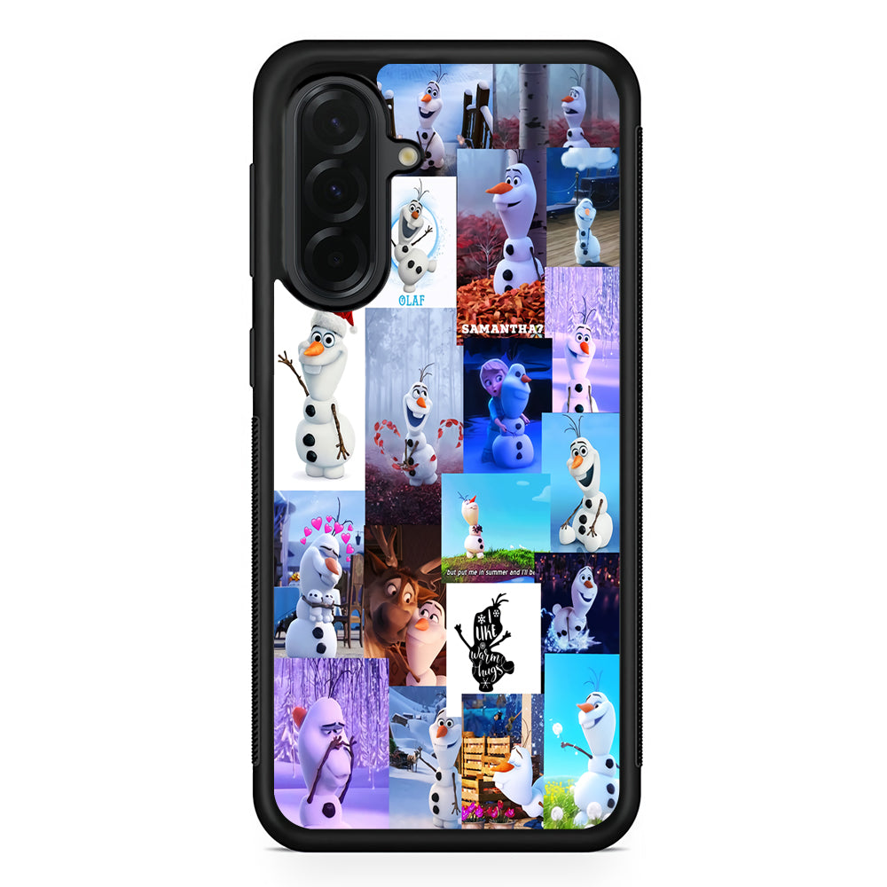 Olaf Frozen Aesthetic Samsung Galaxy A36 Case | Protective Rubber Cover