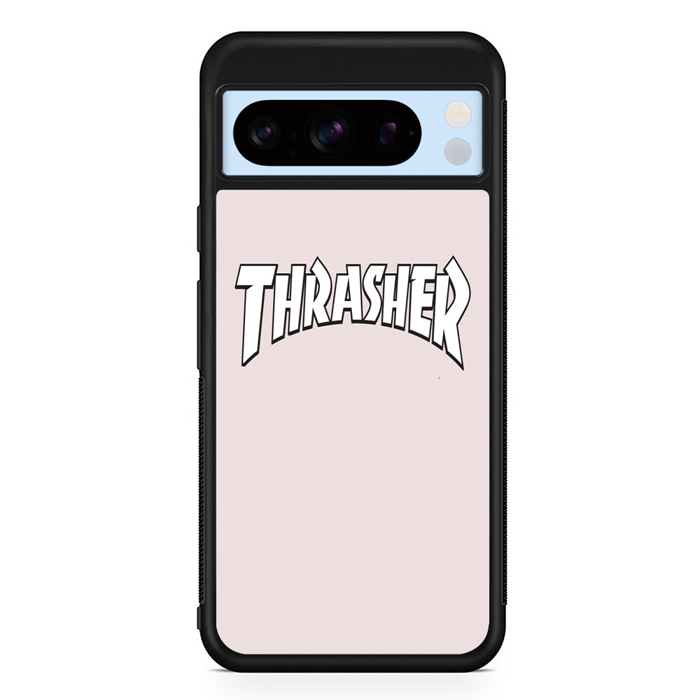 Thrasher Pearl White Logo Google Pixel 8 Pro Case | Premium Protective Case for Google Pixel 8 Pro