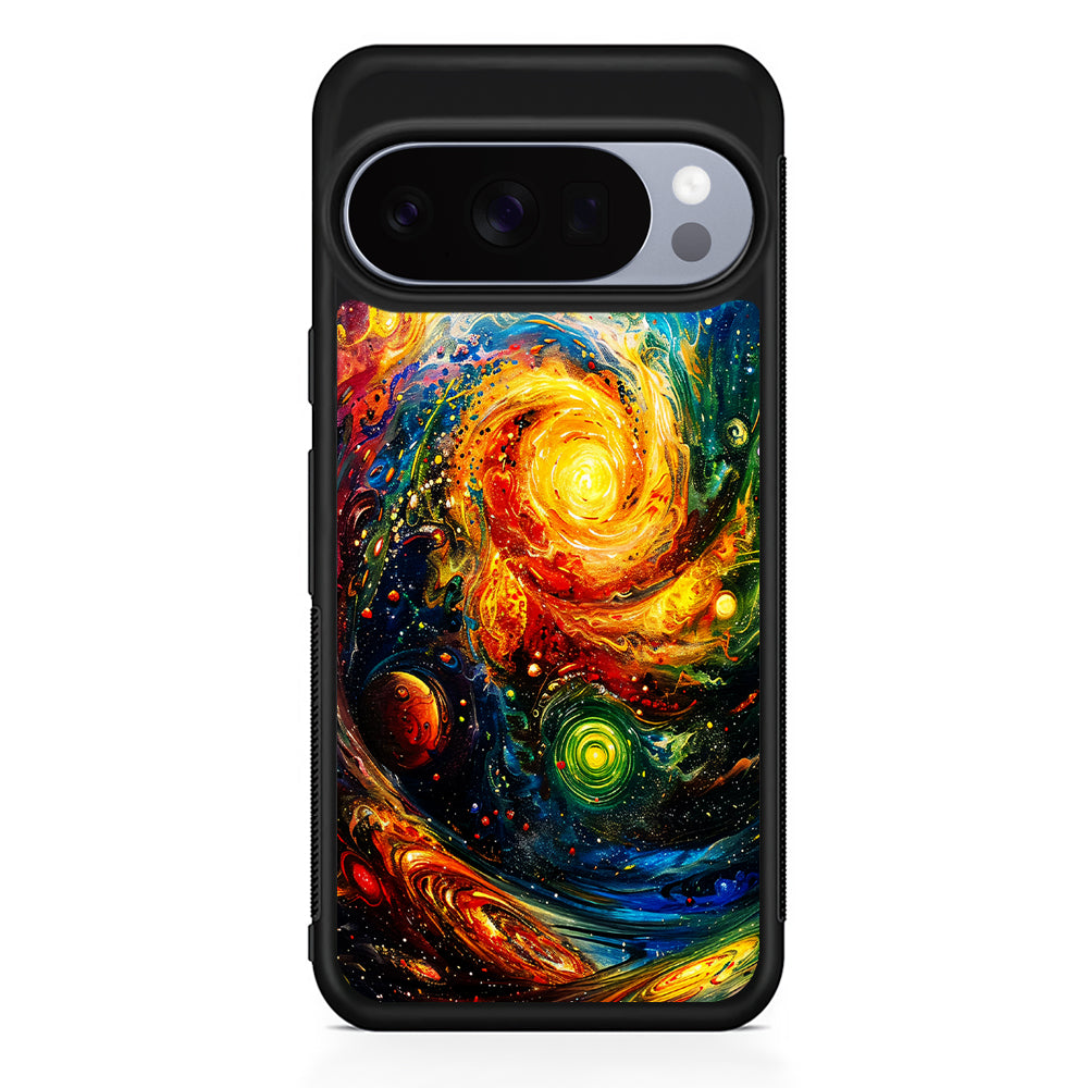 Cosmic Space World of Planets Google Pixel 10 Pro Case | Google Pixel 10 Rubber Protective Case