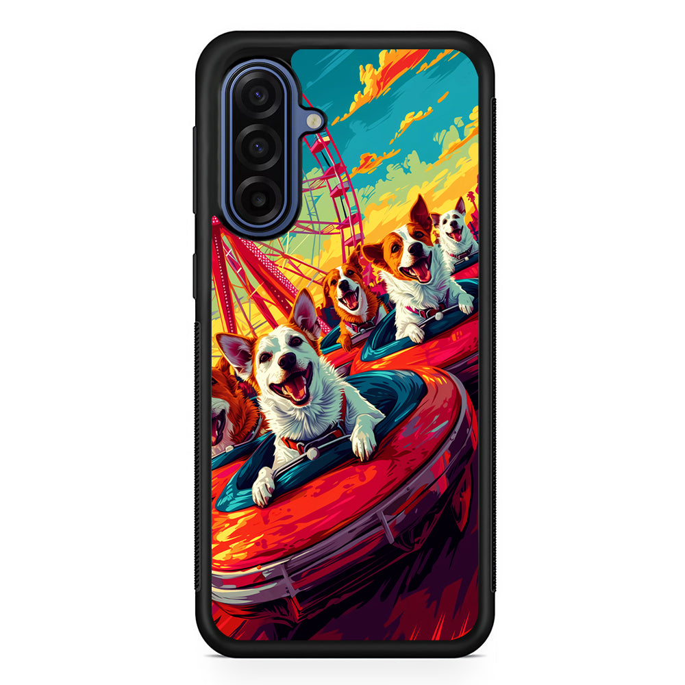 Happy Dogs At Carnival Samsung Galaxy A17 Case | Slim Protective Phone Cover