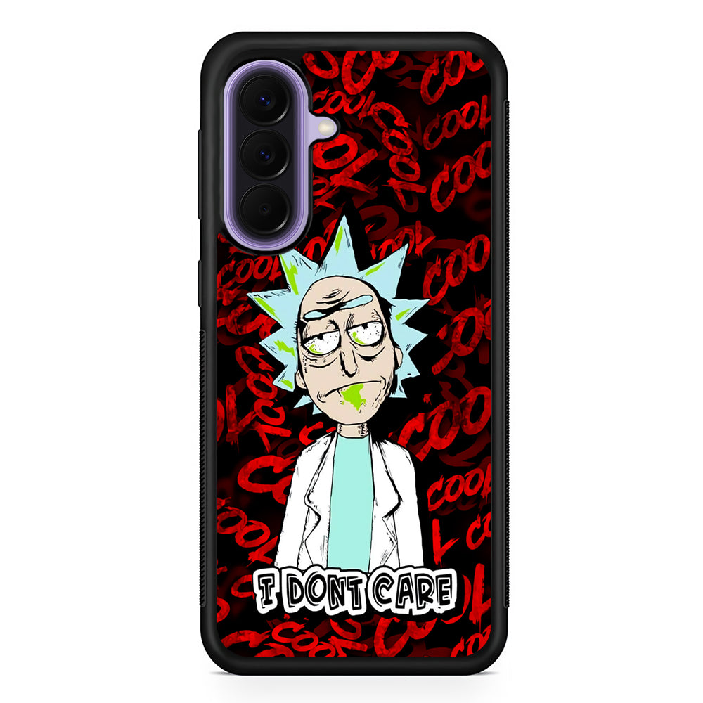 Dr Rick I Don't Care Samsung Galaxy A57 Case | Slim Samsung Galaxy A57 Rubber Case