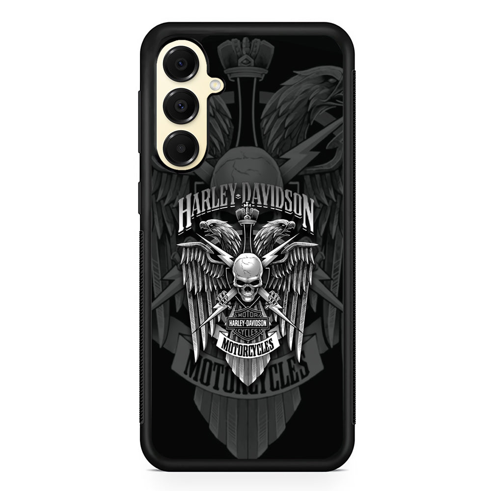 Harley Davidson Silver Pinion Samsung Galaxy A16 Case | Custom Protective Samsung Galaxy A16 Case
