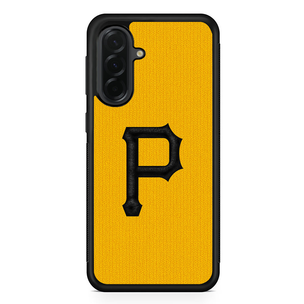 MLB Pittsburgh Pirates Pattern Samsung Galaxy A36 Case | Protective Rubber Cover