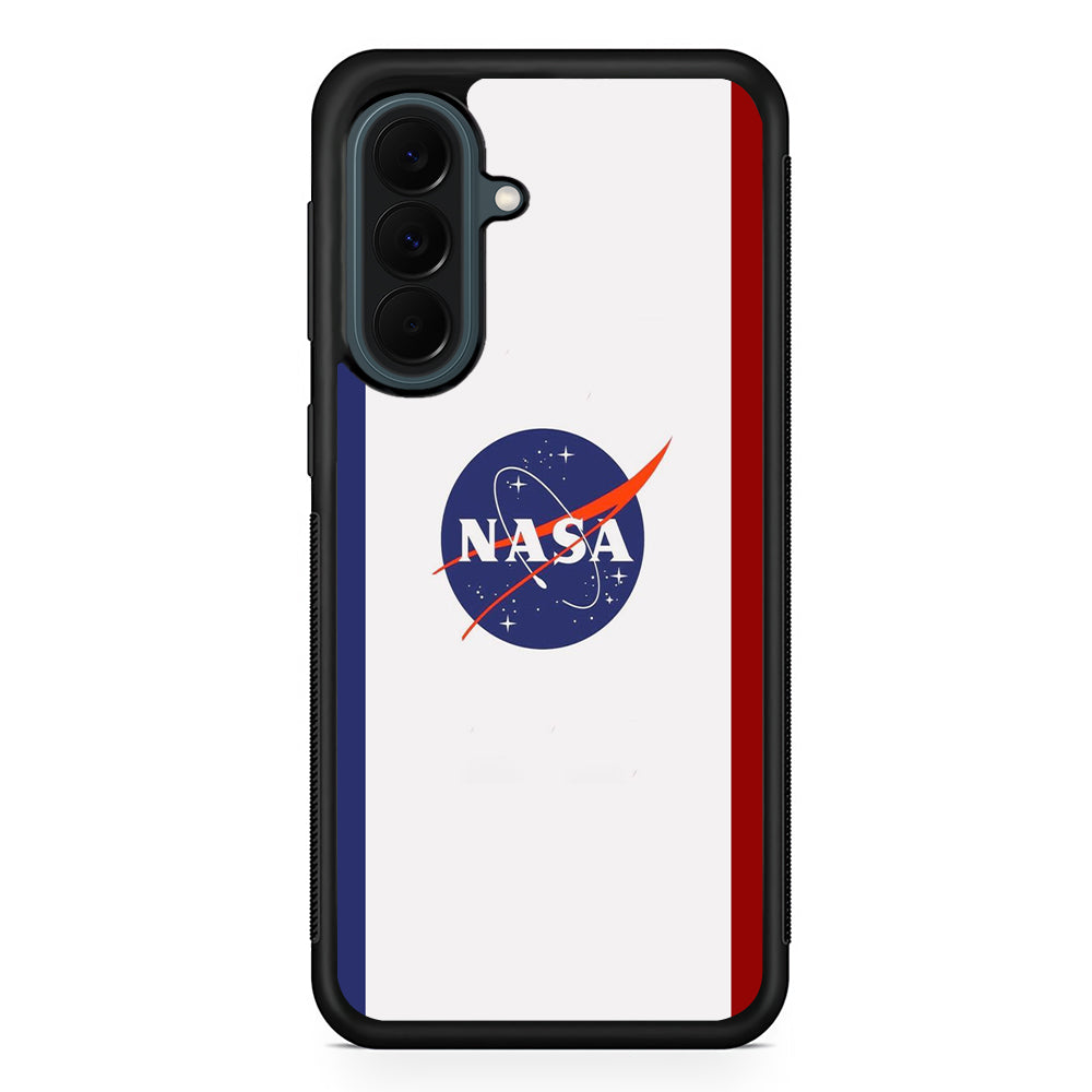Nasa Stripe Blue Red Emblem Samsung Galaxy A37 Case | Custom Samsung Galaxy A37 Protective Cover