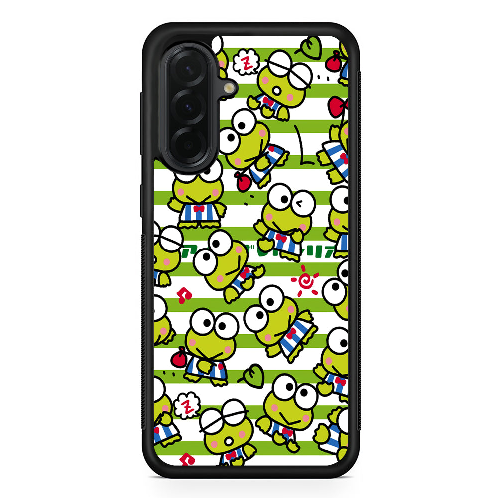 Keroppi Want to Vacation Samsung Galaxy A36 Case | Protective Rubber Cover