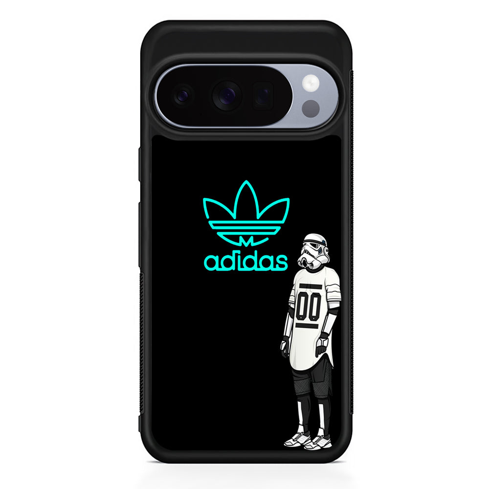 Adidas Neon Stormtrooper Google Pixel 10 Pro Case | Slim Google Pixel 10 Pro Rubber Case