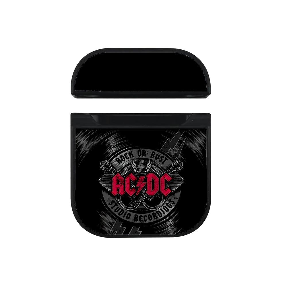 ACDC Record The Song Hard Plastic Case Cover For Apple Airpods-Xtracase