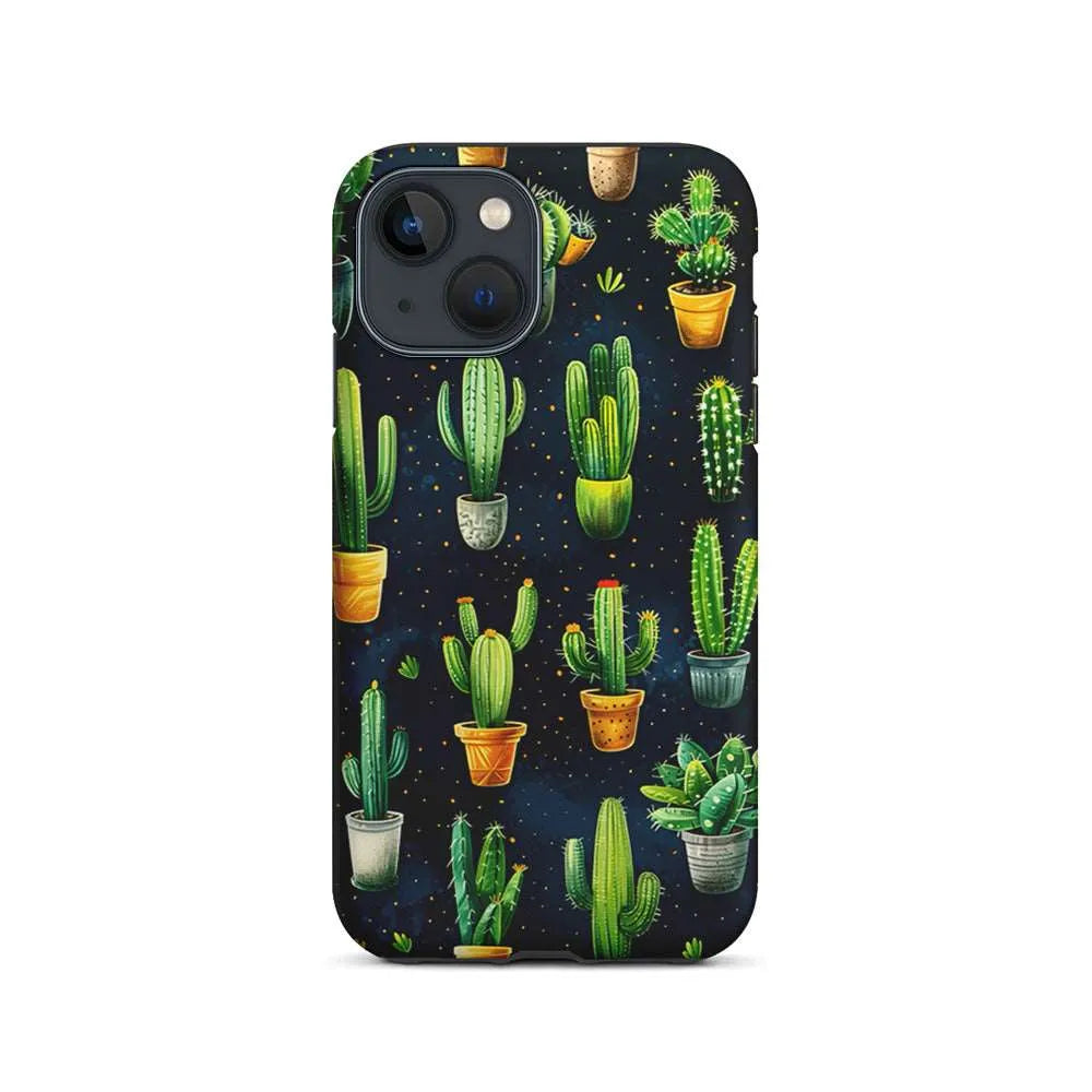 A Collection of Cactus in Pots iPhone 15 Plus Case-2 in 1 Tough Case-Xtracase
