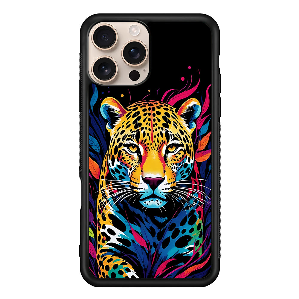 A Colorful Leopard on The Hunt iPhone 16 Pro Case - iPhone 16 Pro