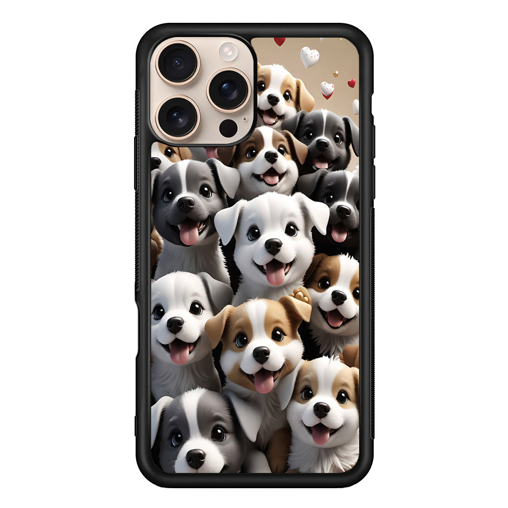 A Group of Cute Puppies Dog iPhone 16 Pro Case - iPhone 16 Pro