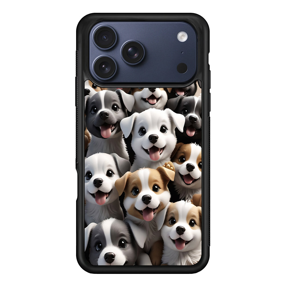 A Group of Cute Puppies Dog iPhone 17 Pro Max Case - Xtracase