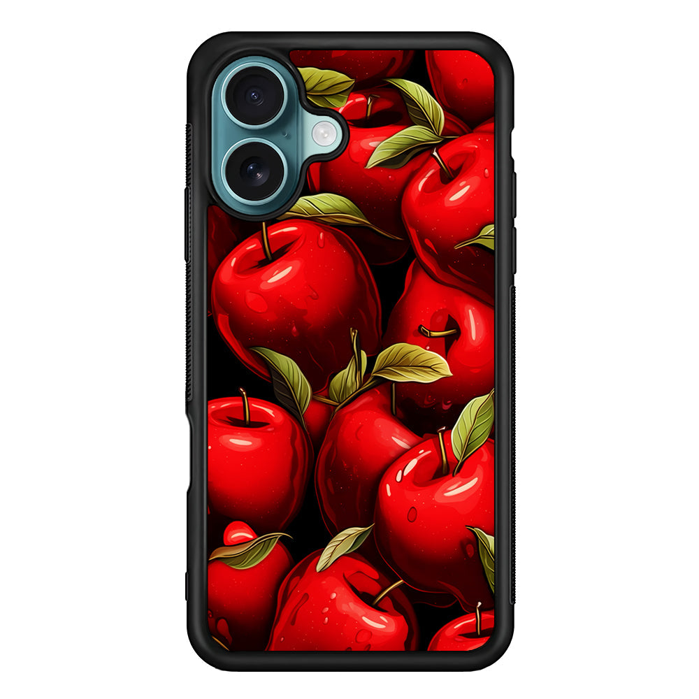 A Red Apple with Leaves iPhone 16 Plus Case - Xtracase