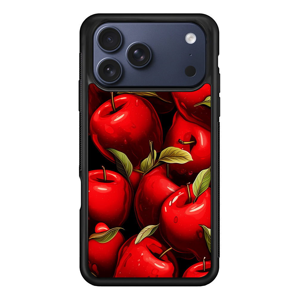A Red Apple with Leaves iPhone 17 Pro Case - Xtracase