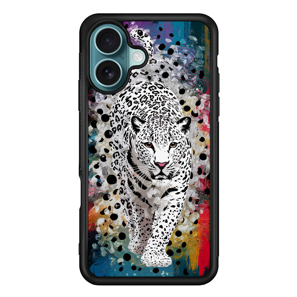 A White Leopard Painting iPhone 16 Plus Case - Xtracase