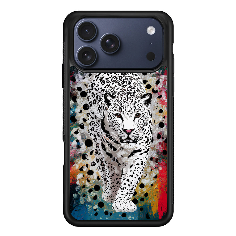 A White Leopard Painting iPhone 17 Pro Case - Xtracase