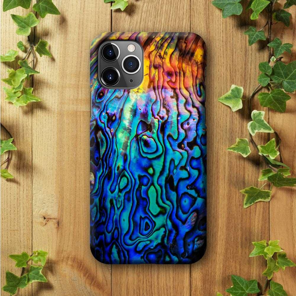 Abalone Shell Colorful iPhone 11 Pro Max Case-Plastic / Full Wrap (3D Case)-Xtracase