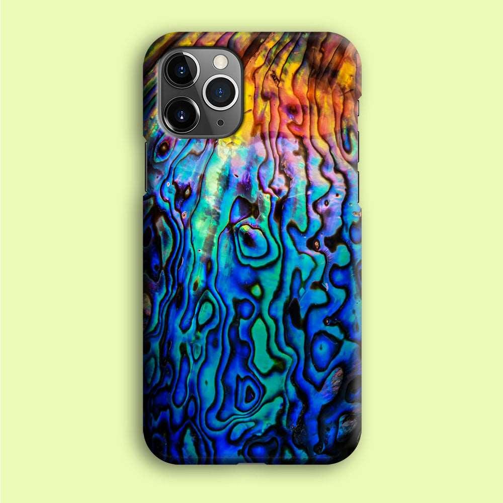 Abalone Shell Colorful iPhone 12 Pro Case-Plastic / Full Wrap (3D Case)-Xtracase