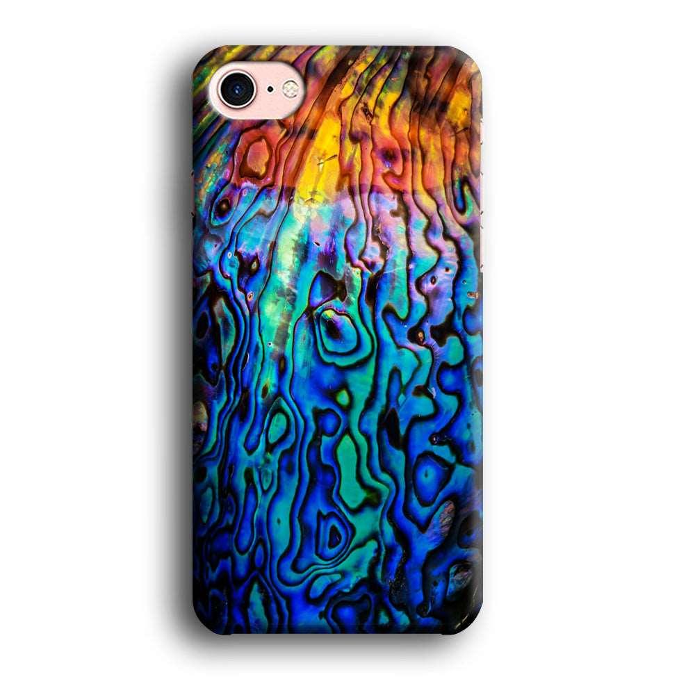 Abalone Shell Colorful iPhone 7 Case-Plastic / Full Wrap (3D Case)-Xtracase