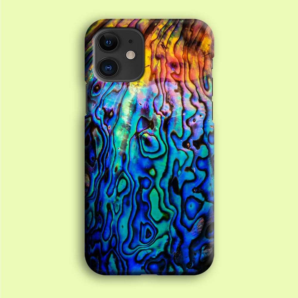 Abalone Shell Colorful iPhone 12 Mini Case-Plastic / Full Wrap (3D Case)-Xtracase